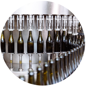 Automatic wine bottling plants